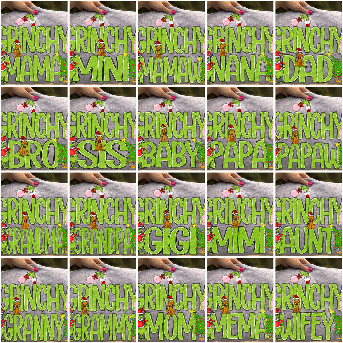 Gr*nchy Family Bundle- 40 PNG Files