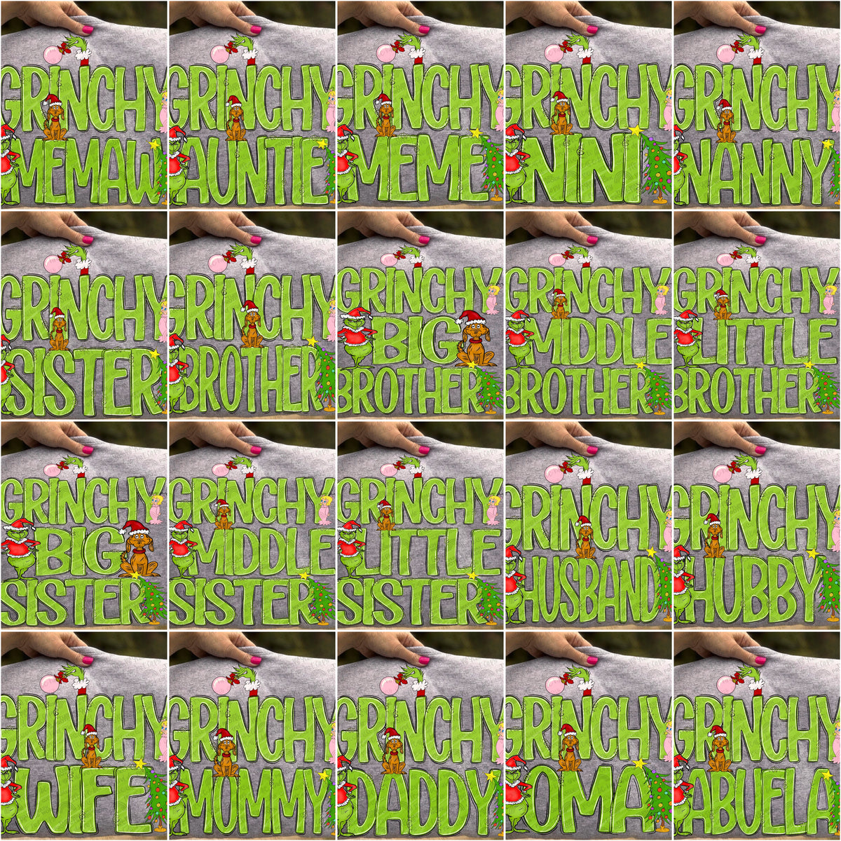 Gr*nchy Family Bundle- 40 PNG Files